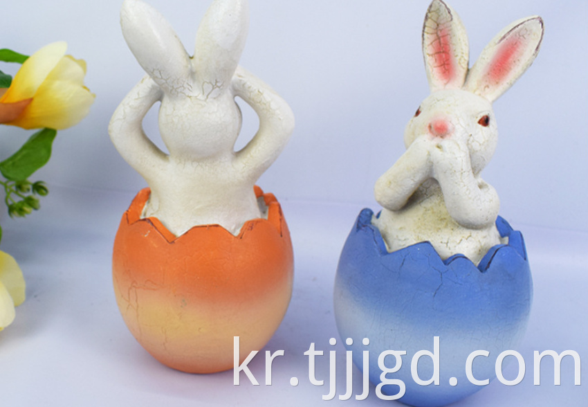 Solar Resin Lamp Rabbit Shaped